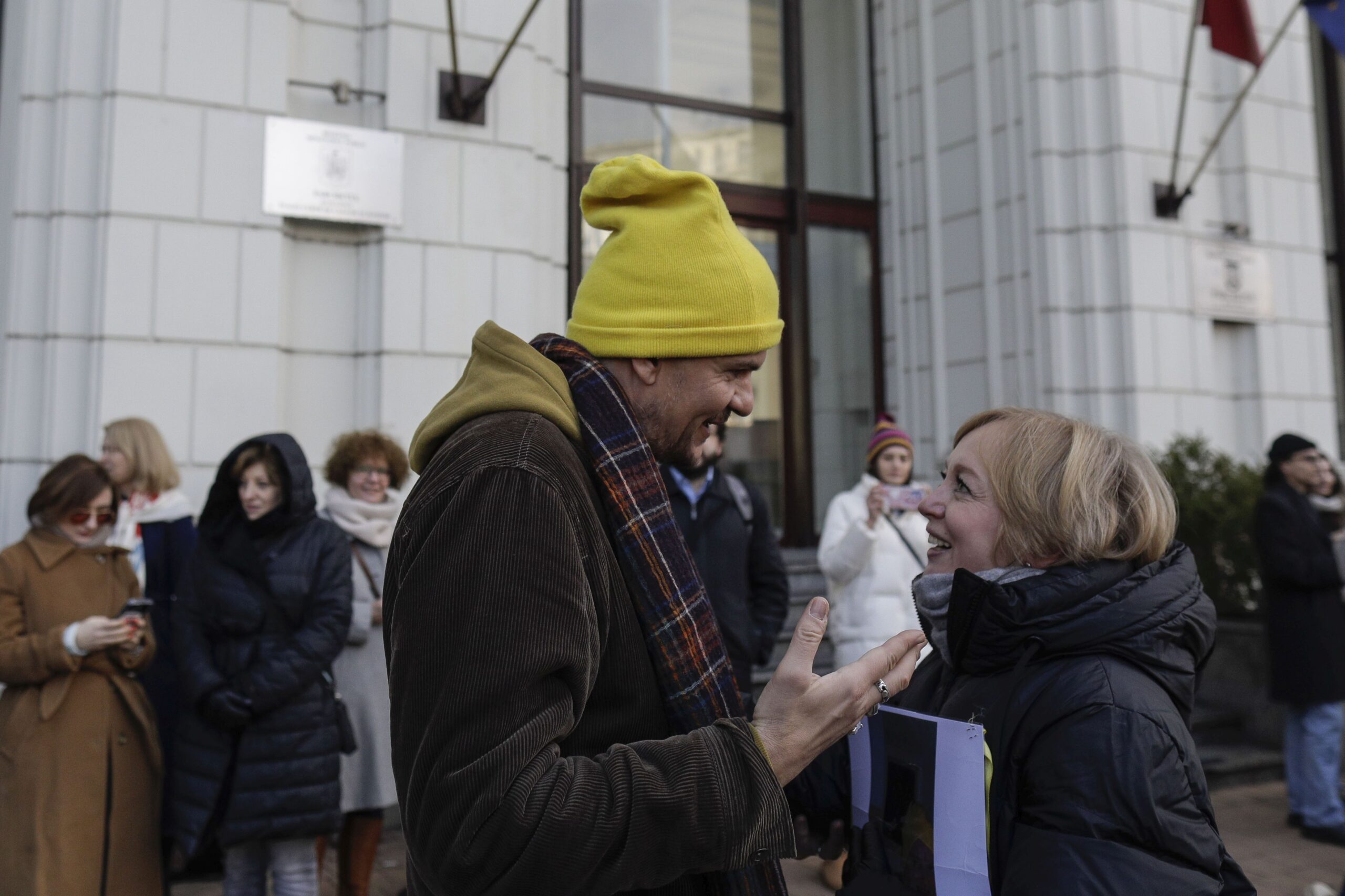 Tudor Chiril I Oana Gheorghiu La Protest Al Turi De Jurnalista