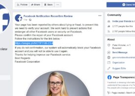 Campanie de #phishing pe Facebook: Atacatorii creează pagini care conving utilizatorii că li s-a blocat contul