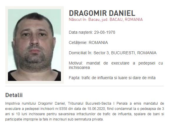 Fostul ofiter SRI Daniel Dragomir a fost dat în urmărire internaționala. Pe unde ar fi fugit din țară