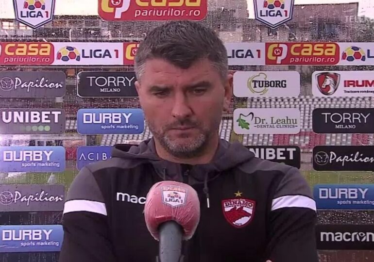 Cum explică antrenorul lui Dinamo eșecul lamentabil cu Sepsi. Vali Lazăr, în lacrimi după meci