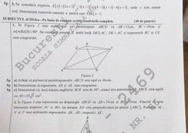 Evaluare Națională 2020: Ce subiecte  la Matematică au primit elevii/ Problemă cu paralelogram la geometrie