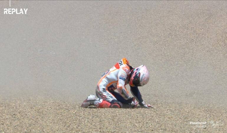 Accident oribil pentru campionul mondial Marc Marquez în MotoGP (Video)