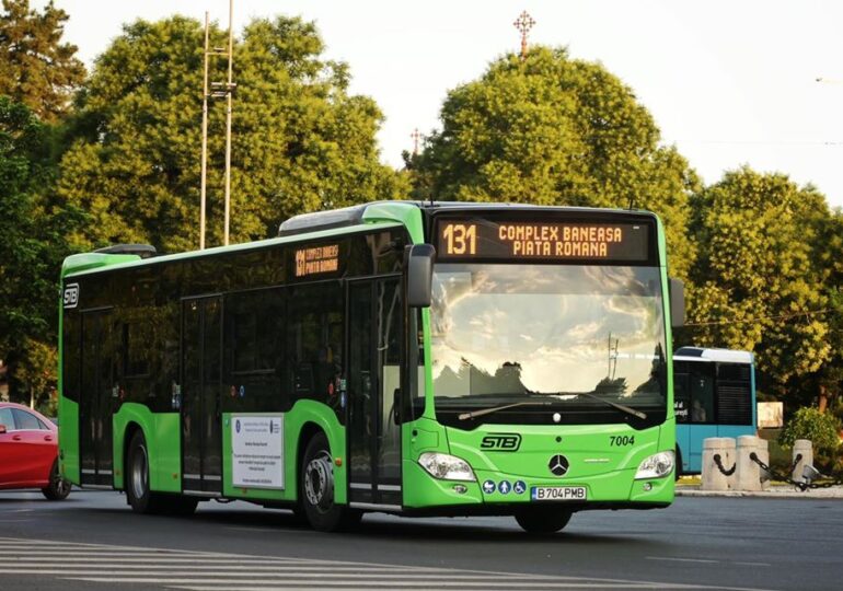 Primele autobuze hibrid Mercedes circulă prin Bucureşti