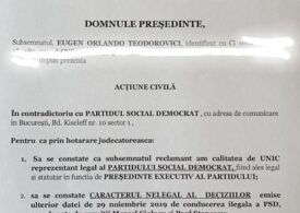 Teodorovici cere instanţei amânarea Congresului PSD de sâmbătă. Partidul nu-l ia în serios, ”e un personaj destul de exotic”