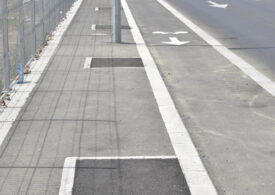 ”Soluția” Primăriei Capitalei pentru trotuarele periculoase de pe Șoseaua Fabrica de Glucoză: O cârpeală făcută în bătaie de joc