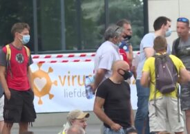 Prima manifestație la Bruxelles împotriva restricțiilor anti-COVID (Video)