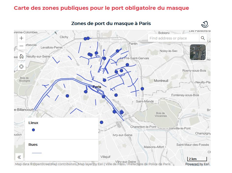 hartă-yone-mască-obligatorie-Paris