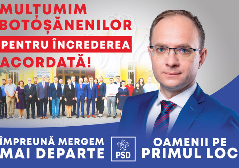 Botoșani e județ roșu: PSD a câștigat șefia CJ. PNL a pierdut și primăria la 33 de voturi