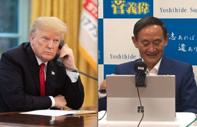 Donald Trump şi noul premier japonez, Yoshihide Suga, se angajează să consolideze alianţa de securitate americano-niponă