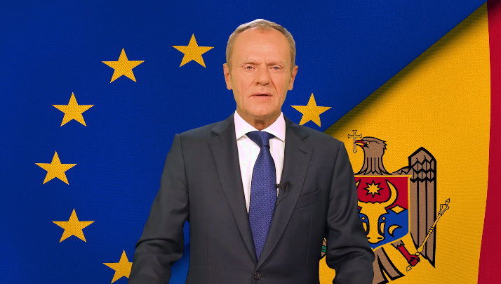 Donald Tusk, mesaj în limba română pentru Maia Sandu. A anunțat că o susține la prezidențialele din Moldova