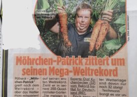 Un grădinar german a stabilit un nou record mondial după ce a cultivat legume uriaşe (Foto)