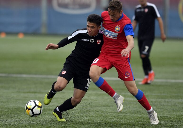 FCSB o umilește pe Dinamo în Liga Elitelor la tineret și îi marchează opt goluri