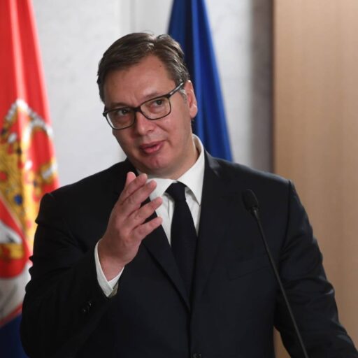 Serbian protesters stormed a television station that supports Vucic ...