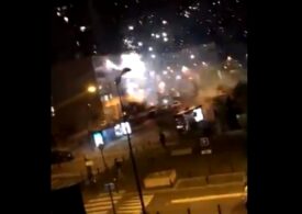 O secție de poliție din Paris a fost luată cu asalt de câteva zeci de atacatori furioși (Video)