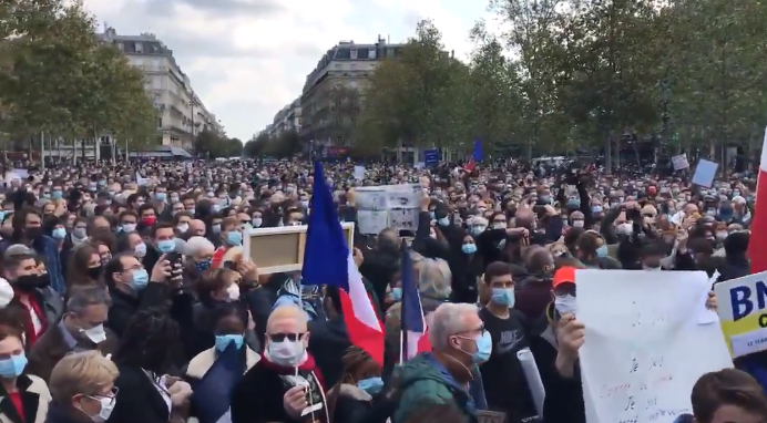 Proteste în Franța, față de politica sanitară a Guvernului (Video)