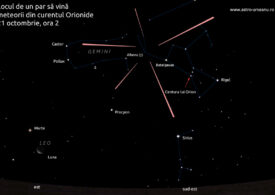 Stai cu ochii pe cer. Urmează faza maximă a Orionidelor