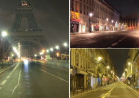Străzile Parisului par părăsite, după ce francezii nu mai au voie să iasă din case (Foto&Video)