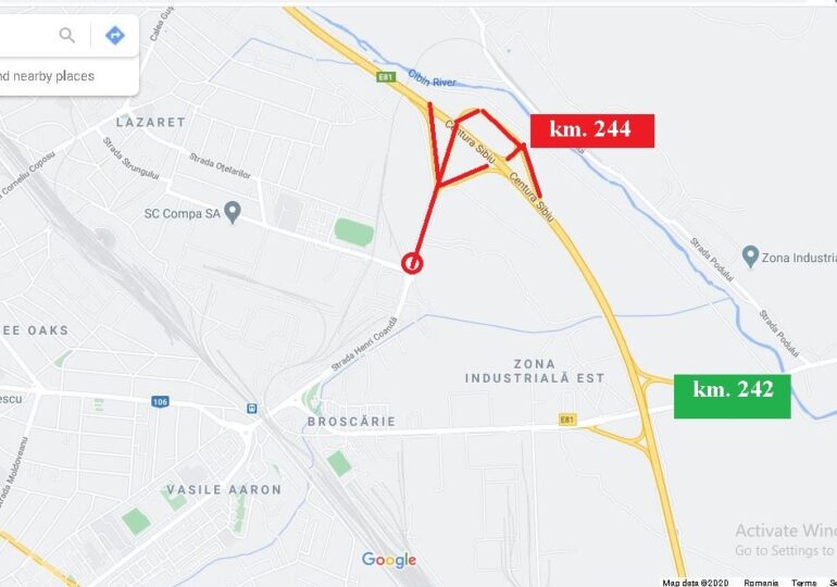 Sibiu: Legătura oraşului cu Autostrada A1 va fi închisă de duminică seara