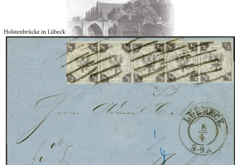 O scrisoare timbrată din secolul al XIX-lea a fost vândută pentru 430.000 de euro în Germania