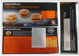 Alertă alimentară la Carrefour: Mini Cheeseburgers cu oxid de etilenă peste limite