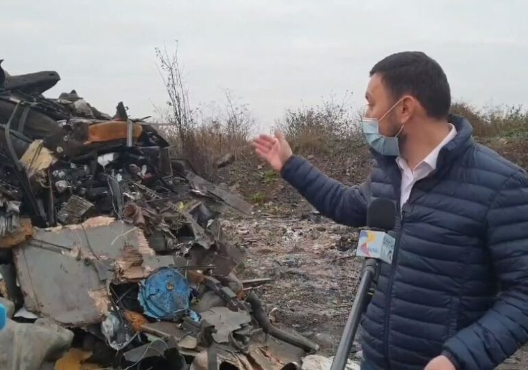 Descinderi la Sintești (Ilfov): Sunt vizați cei care ard ilegal deșeuri și poluează masiv Capitala (Video)