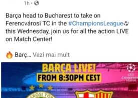 FC Barcelona a anunțat că vine la București să joace cu Ferencvaros Budapesta