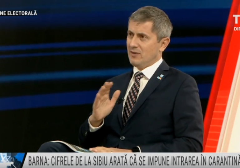 Barna spune că situaţia este tragică la Sibiu, unde autoritățile ar evita să carantineze orașul de teama lui Iohannis și Turcan