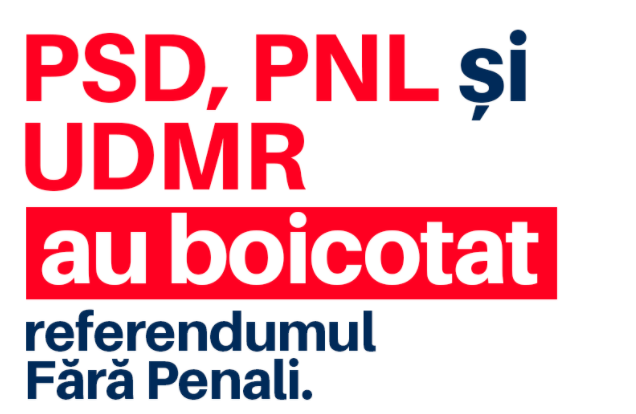 Barna acuză PSD, PNL şi UDMR că au mințit și au boicotat referendumul "Fără Penali". Parlamentarii erau ocupaţi la un eveniment cu... lalele olandeze