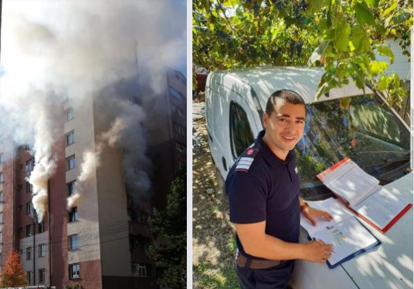 Incendiu într-un bloc din Piatra-Neamț: O femeie a suferit arsuri și apartamentul a fost complet distrus, după ce copiii s-au jucat cu focul