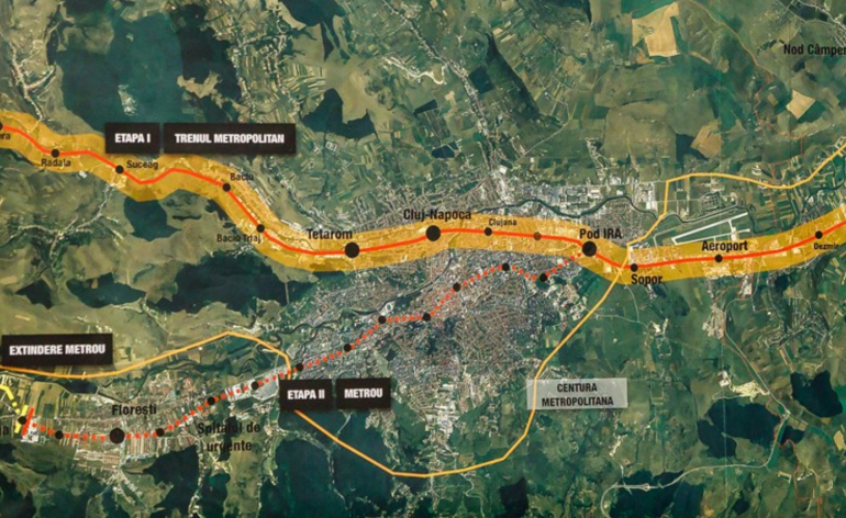 Metroul din Cluj va fi mai scump din cauza unui zăcământ de sare. Proiectul ajunge la 1,2 miliarde de euro