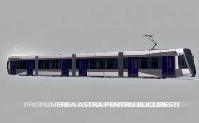 Cum vor arăta cele 100 de tramvaie noi pentru București? Astra Vagoane Arad a publicat primele imagini propuse