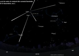 Privește cerul: Stele căzătoare pot fi observate cu ochiul liber, până pe 17 decembrie