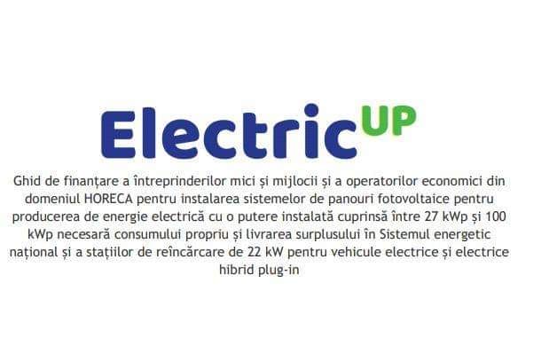 IMM-urile şi companiile din HoReCa se pot înscrie începând de vineri în programul Electric Up. Care sunt beneficiile