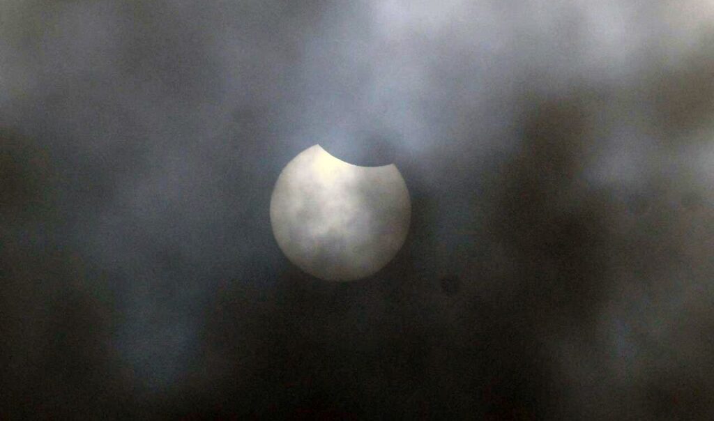 Solar eclipse over Argentina and Chile