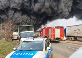 Incendiu puternic la Buzău. Localnicii au primit mesaj RO-Alert (Galerie foto)