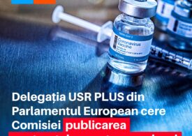 Europarlamentarii USR PLUS cer Comisiei Europene desecretizarea contractelor de achiziționare a vaccinurilor antiCOVID