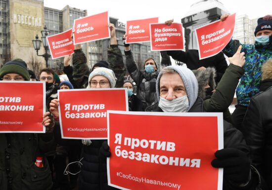 Rusia acuză SUA că se implică în protestele izbucnite după arestarea lui Navalnîi