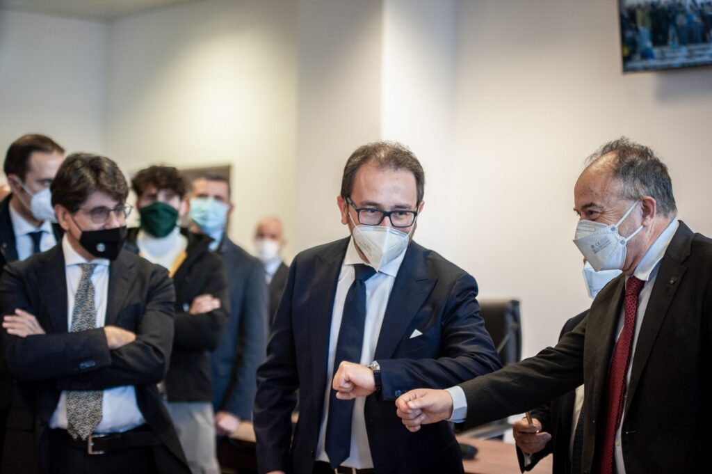Anti-mafia Prosecutor Nicola Gratteri and Minister