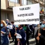 Protest la Ministerul Economiei: Angajații COS Târgoviște cer salvarea combinatului (Video)