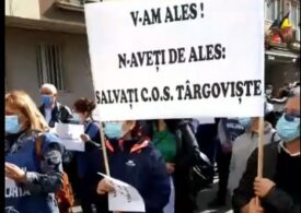 Protest la Ministerul Economiei: Angajații COS Târgoviște cer salvarea combinatului (Video)