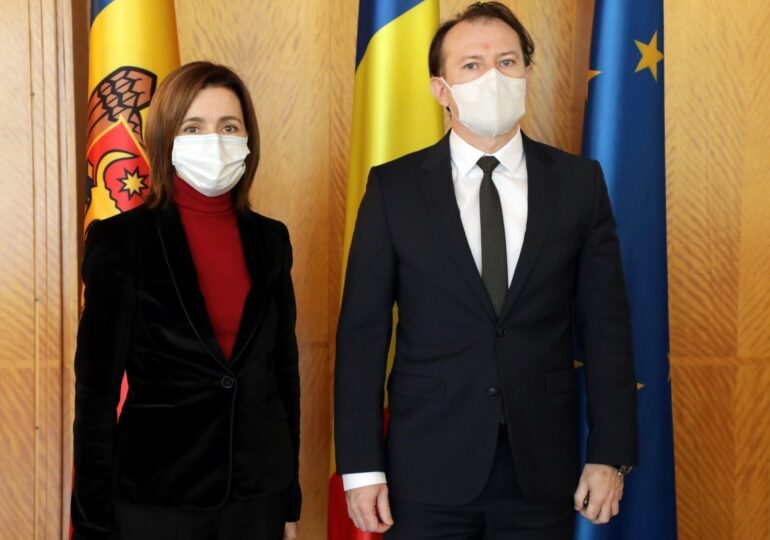 Maia Sandu s-a întâlnit cu premierul Cîţu: România va depune toate eforturile pentru a sprijini în continuare Republica Moldova