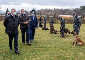 Câinii polițiști sunt antrenați la Sibiu să detecteze bolnavii de COVID-19