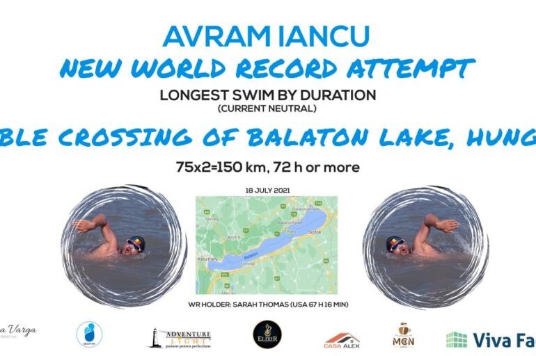 Avram Iancu va înota continuu trei zile şi trei nopţi pentru un nou record mondial