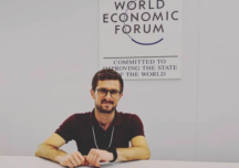 David Timiș, la World Economic Forum în Dalian, China - Foto: Instagram / David Timiș
