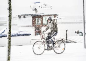 Prima furtună de zăpadă din Olanda, în ultimul deceniu: Transporturile sunt afectate, meciurile de fotbal au fost amânate
