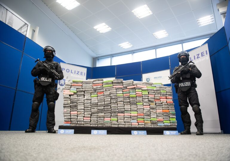 Captură record de cocaină în Europa: 23 de tone în porturi din Germania şi Belgia