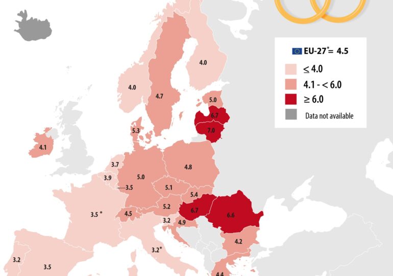 România, printre țările europene cu cea mai mare rată de căsătorii