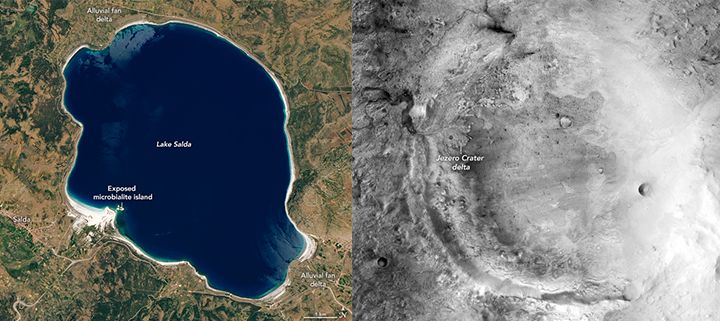 Un lac din Turcia are caracteristici similiare craterului Jezero de pe Marte