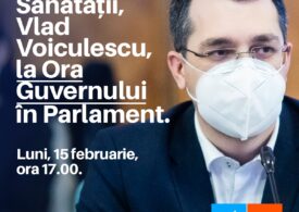 Ameninţat cu moţiunea de PSD, Vlad Voiculescu vine pe 15 februarie la raport, în faţa parlamentarilor