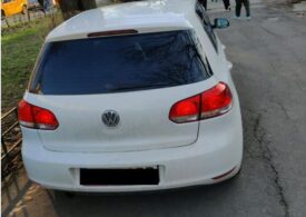 Un polițist din Bucureşti a fost lovit cu mașina intenționat de un șofer care a intrat ilegal în Parcul Tineretului (Foto)